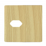 Placa p/ 1 Tomada Horizontal 4x4 - Novara Maple